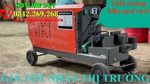 Máy cắt uốn sắt thép thủy lực. Máy cắt sắt cây xây dựng phi25. Máy cắt uốn sắt thép liên hợp giá rẻ.