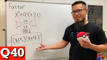 Factoring a trinomial (tic tac toe method)