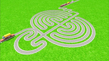 💖 SNAKE🐍TRAIN CROSSIN SNAKE TRACKS RISKY CIRCLES ZIG ZAG CURVED 🖲 RAILWORK RAILROAD BEANG 