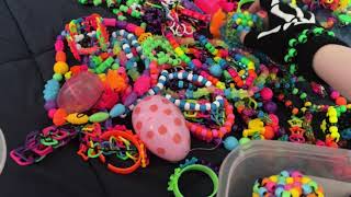 organizing and sorting my kandi !! ^o^