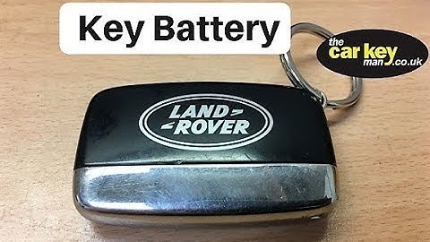 Key Battery Land Rover HOW To change
