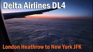 Delta Airlines DL4 London Heathrow to New York JFK Flight Review