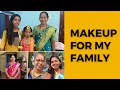 Makeup and hairstyle for yashika  family getting ready for diwja