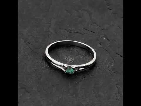 Video: Auksinis žiedas su Smaragdu "The Nature 20"