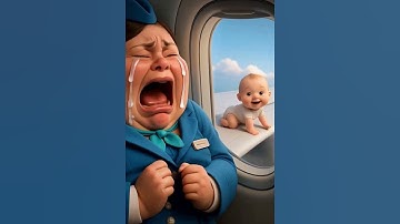 baby on plane wing | mother cry video | baby outside plane  #babycrying #funnybaby #babyshorts