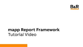 mapp Report Framework Tutorial