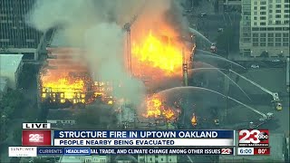 Fire breaks out in an apartment structure that is under construction
oakland.