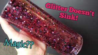 AMAZING! Semi-Suspended Glitter!  Snowglobe Tumbler | Elmers Magical liquid tumbler
