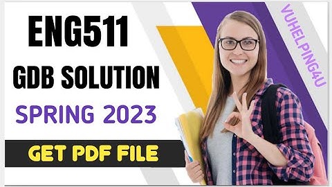 ENG511 GDB Solution Spring 2023/ Eng511 GDB 1 2023/ Eng511 gdb solution