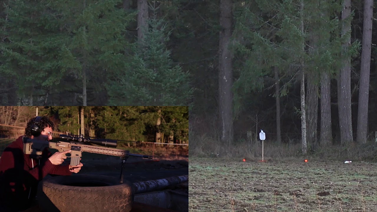 Aero Precision: M5E1 AR-10 .308 First Shots at 141 Yards