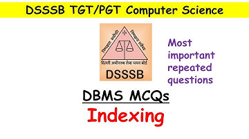 Indexing in DBMS | DBMS MCQs | NET|JRF|GATE|ISRO|PGT|HTET