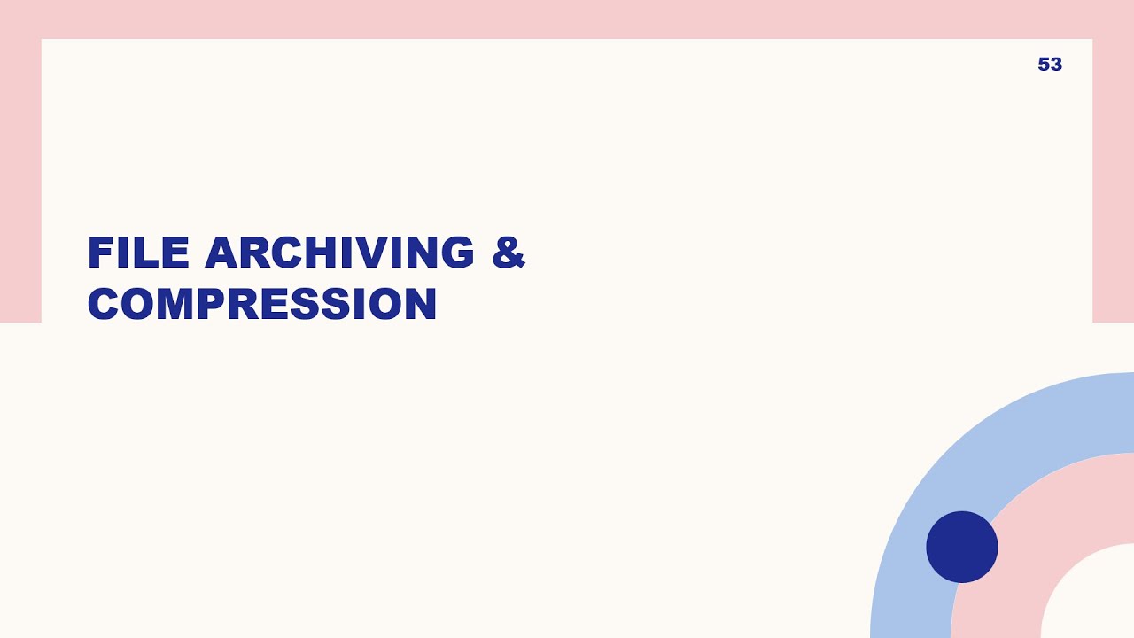 30 - Archiving and Compression in Linux - YouTube