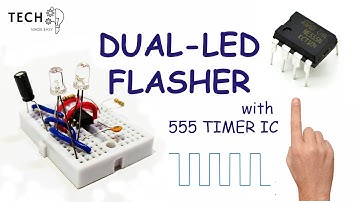 DUAL LED FLASHER / BLINKER with NE 555 timer IC