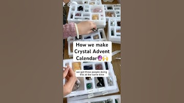 This is how we make crystal advent calendars🔮🙌 #adventcalendar #crystaladventcalendar