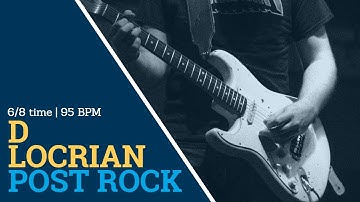 D Locrian Jam | Post Rock/Doom Metal Fusion Guitar Backing Track | Scale Cheat Sheet in Description