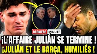 🚨C'EST FINI: L'ATLÉTICO HUMILIE JULIÁN ET LE BARÇA DANS UN COMMUNIQUÉ ET CLÔT LE FEUILLETON DE L'ÉTÉ