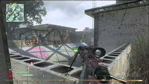 MW2 Intervention Thermal Scope gameplay