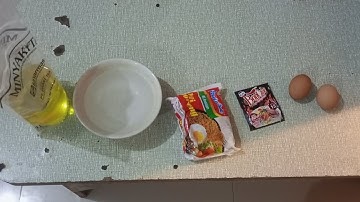 How to Make Instant Noodle Omelette - English Project Procedure Text(Andre Bagus Maulana)