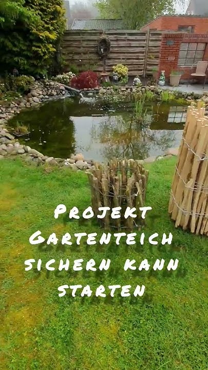 Zaun für Gartenteich teich zaun kindersicherung reiher YouTube