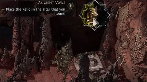 How to Place the relic in the alter that you found (Ancient vows) - Path of Exile 2 Medallion