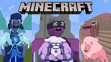 Epic Minecraft Steven Universe Statues
