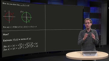 Worked example - the limit of a complex function (2)