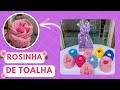 COMO FAZER UMA LINDA FLOR COM TOALHINHA DE MÃO