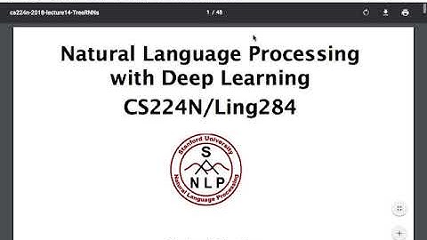[NUS CS6101 Deep Learning for NLP] S10 - Tree Recursive NN and Constituency Parsing