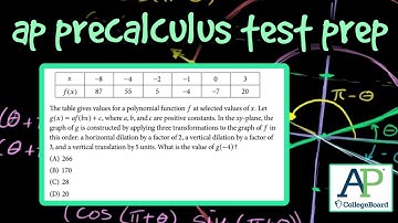 AP PreCalculus Test Prep - Dilations and Translations in Functions