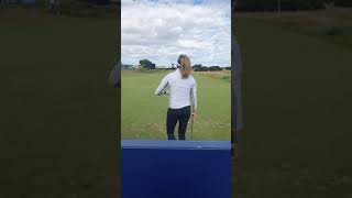 AIG Women's Open ⛳ Gerina Piller🥇 tee shot on 13th🏁Carnoustie #lpgatour