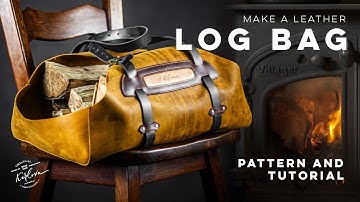 Make a Leather Log Carrier - Pattern and Tutorial