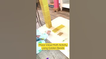 Golden Beads Activity-Numbers & Quantity #shorts  #montessoriactivities #montessori