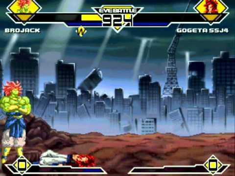 Mugen Brojack Vs Gogeta SSJ4