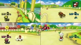 Mario Kart Wii Cpu Race 47 4p Extra Cpus Gcn Mario Circuit