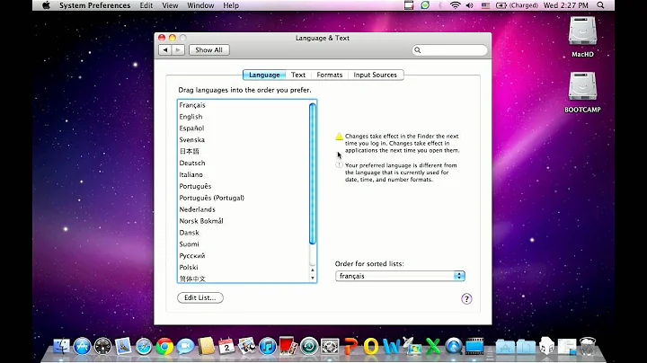 Tech Support: How to change the interface language in Mac OS X