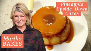 Martha Stewart’s Individual Pineapple Upside-Down Cakes | Martha Bakes Recipes | Martha Stewart
