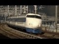 新幹線 高速通過！　Japanese bullet train high-speed passage!