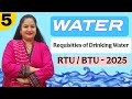 Water | Requisities of Drinking Water | Engineering Chemistry RTU | Dr. Rekha Mithal 
