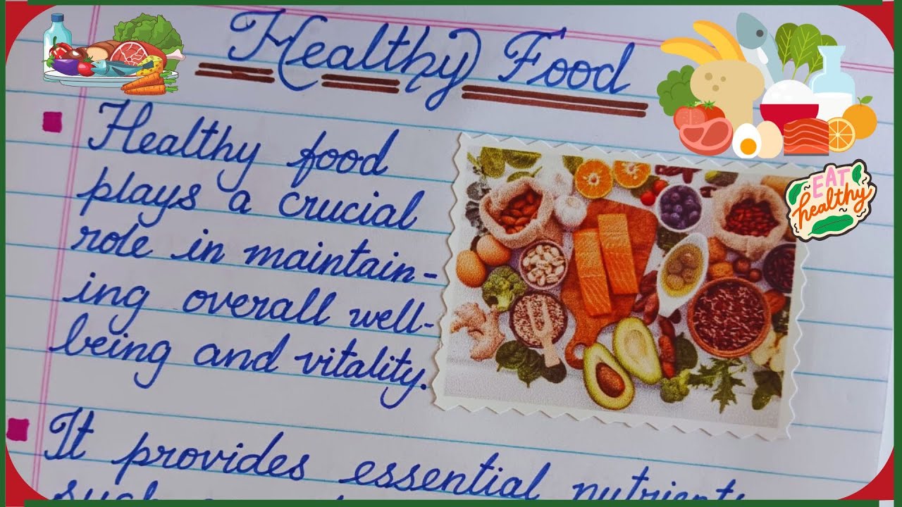 Healthy Food Essay in Few Lines Learn and Write Essay on Healthy Food