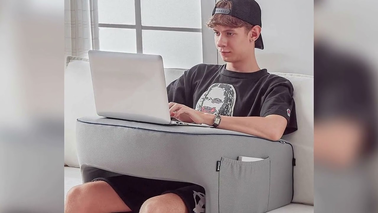 A must-have product! Lap Desk Pillow, Lap Pillow for Laptop, Memory Foam Bed Desk Pillow for Worki