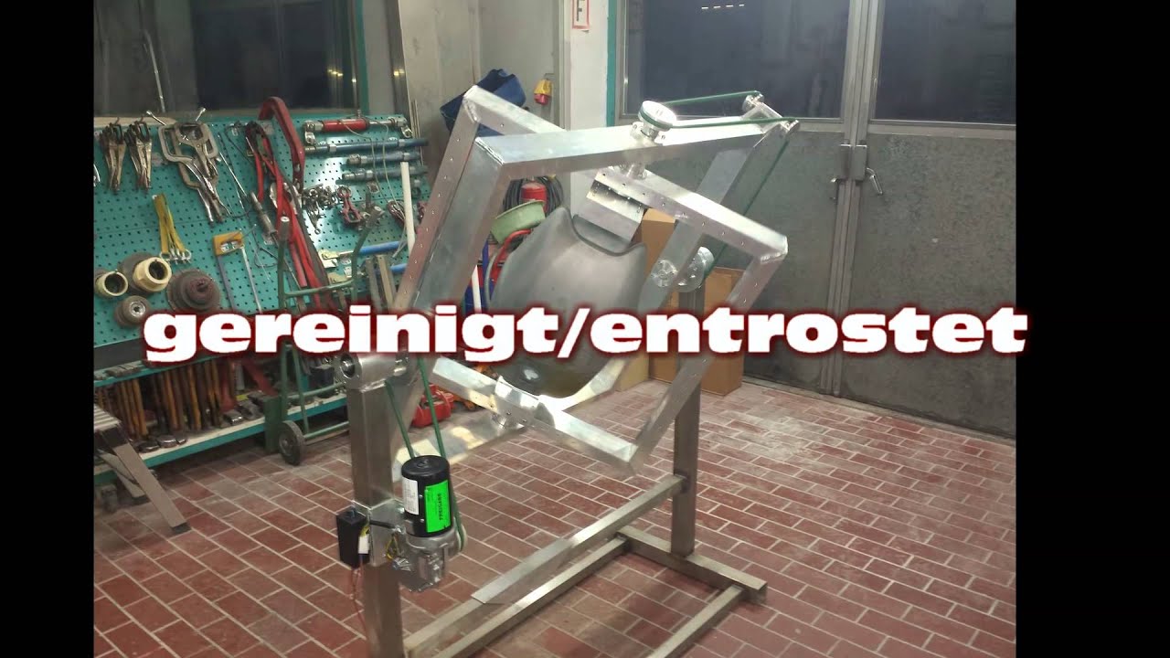 Tank entrosten und versiegeln