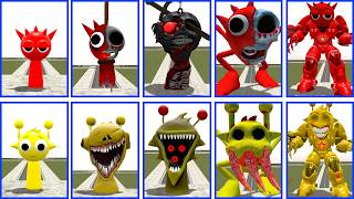 ALL FORMS SPRUNKI RADDY HORROR VS SPRUNKI SIMON ARENA MASSIVE SHOWDOWN COMPARISON