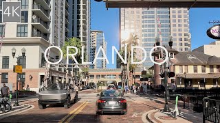 Downtown Orlando Florida Drive 4K  Driving the Theme Park Capital of the World