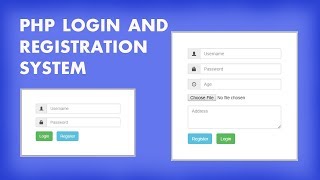 PHP Login and Registration system | Login and Registration form design in Hindi part-2