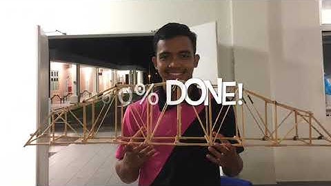 VIDEO BRIDGE STRUCTURE GROUP 12 STRUCTURAL ANALYSIS UTHM