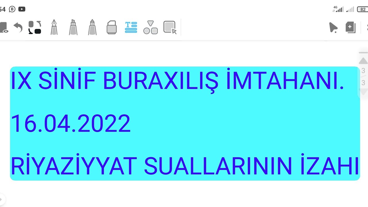 IX sinif Buraxılış imtahanı. 16.04.20222 #riyaziyyat suallarının izahı