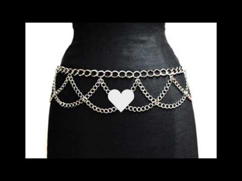 NYfashion101 Trendy Belly Chain Belt W By Multi Link Chains IBT1002-Silver