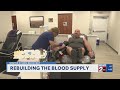 Rebuilding blood supply after winter storm