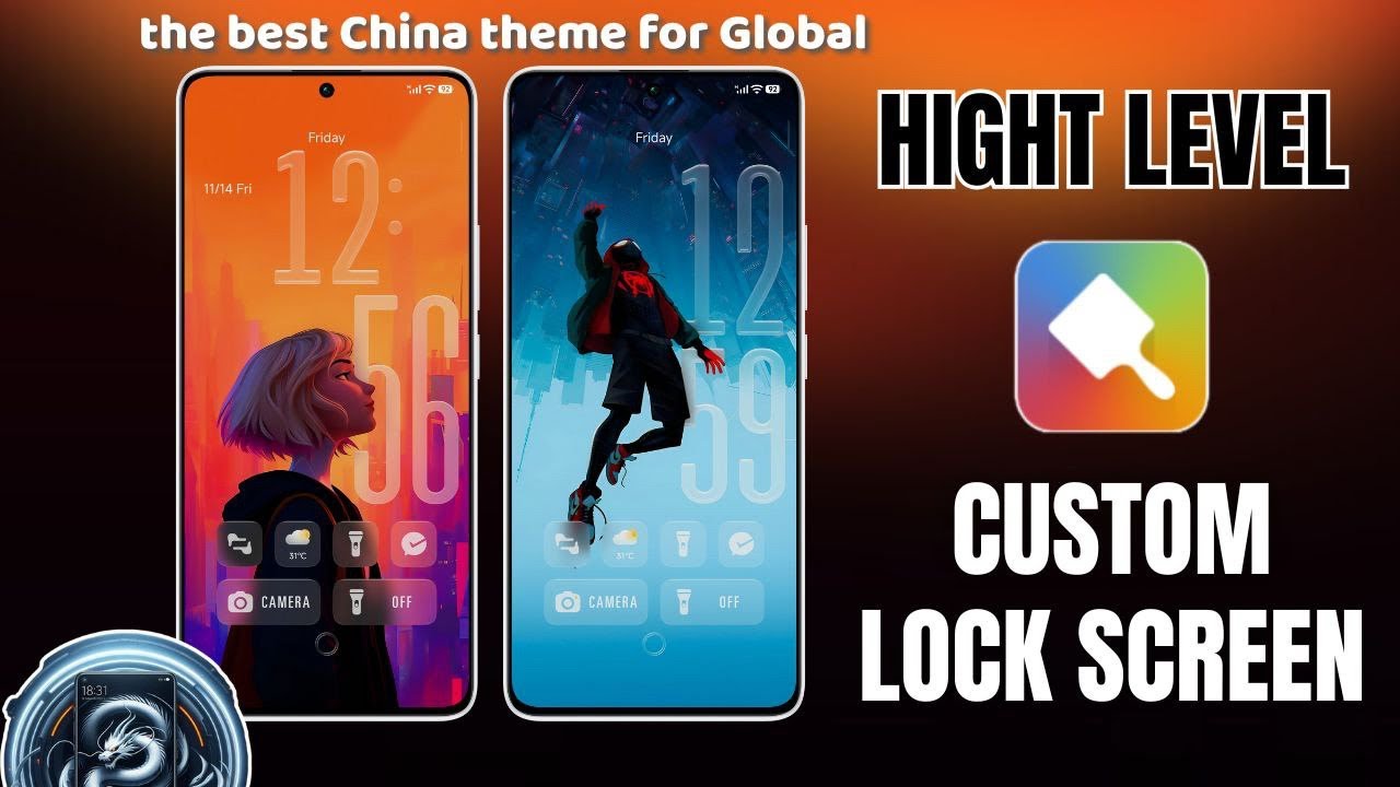 Hight Level Custom Lock Screen With Chinese Theme On Xiaomi Global ...