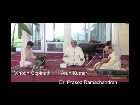 VK ARUN KUMAR sings Thyagaraja's "Vachamagocharam...